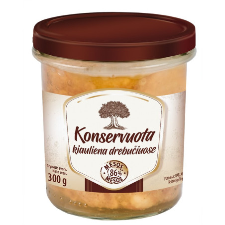 Konservuota kiauliena drebučiuose, 300 g