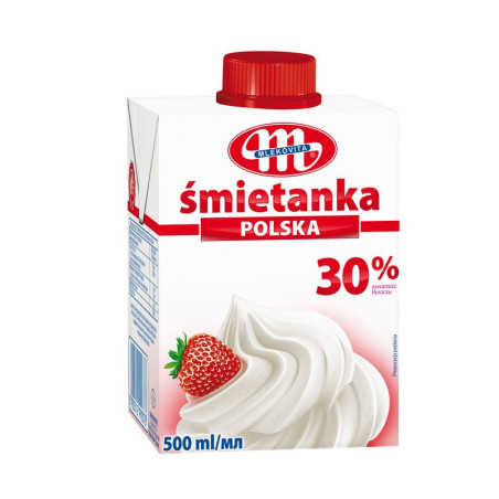 Grietinėlė MLEKOVITA, 30 %, UAT, 500 ml