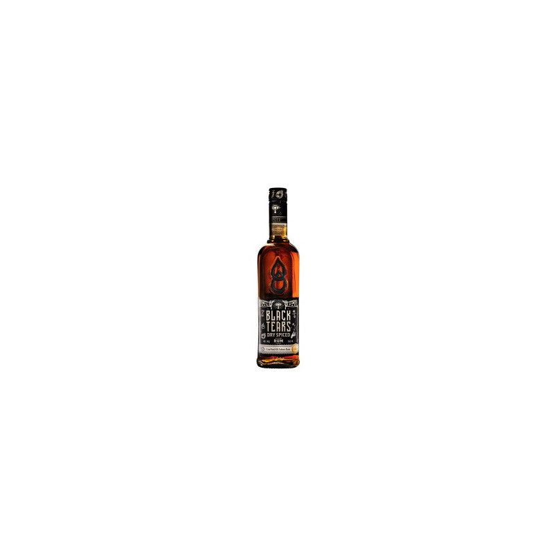 Romas BLACK TEARS DRY SPICED 40 %, 0,7 l