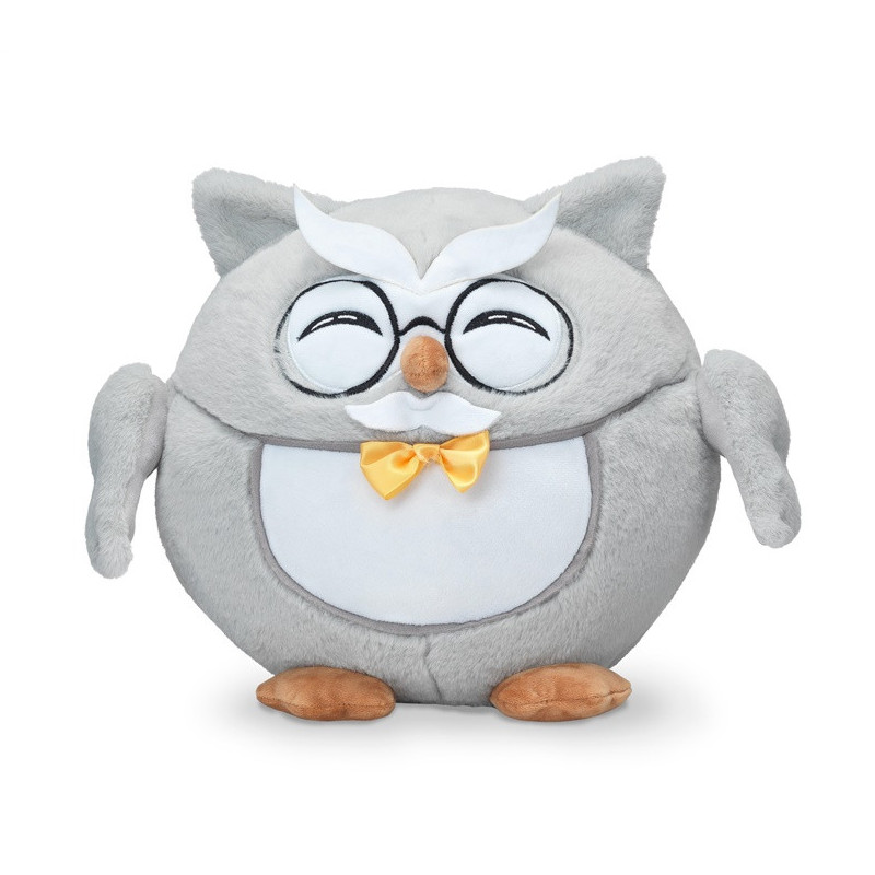 Pledas DORMEO OWL EMOTION FAMILY, 130×180 cm, pilkas