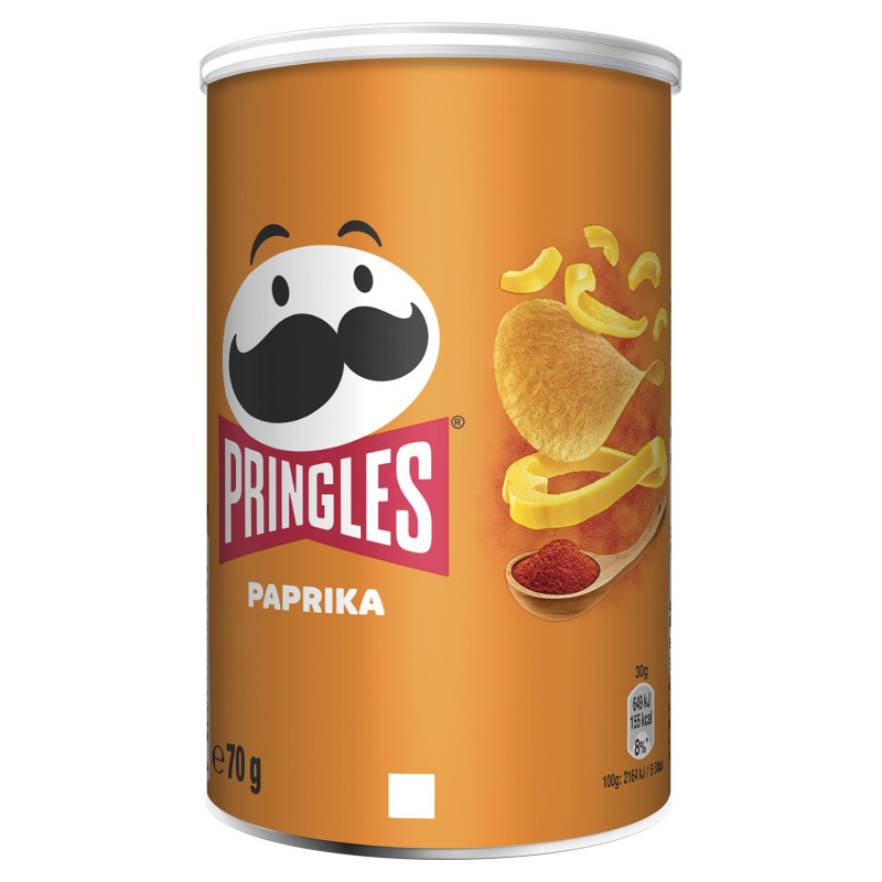 Bulvių traškučiai PRINGLES PAPRIKA, 70 g