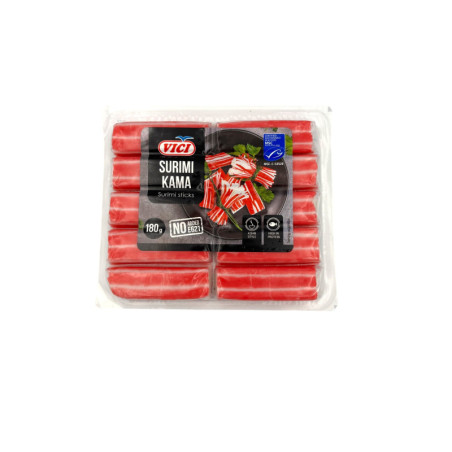 Surimi lazdelės, 46 %, SURIMI KAMA, 180 g