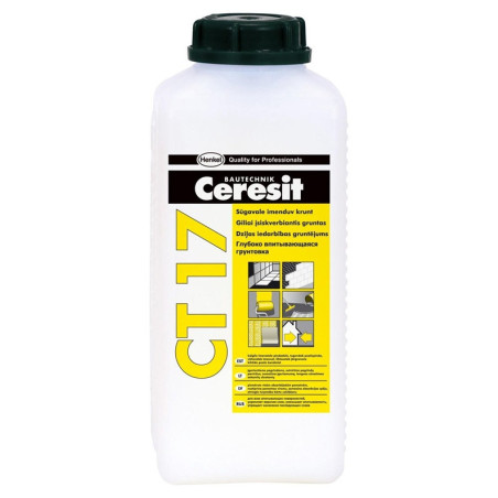 Gruntas giluminis Ceresit CT17, gelsva, 2 l