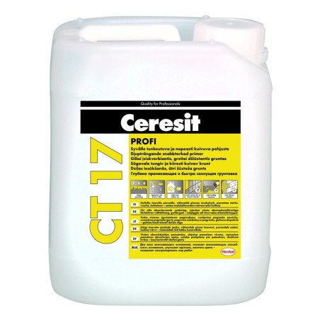 Gruntas giluminis Ceresit CT17, gelsva, 10 l