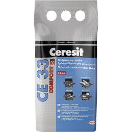 Ceresit CE33 comfort/04 SILVER plytelių tarpų glaistas, 2kg