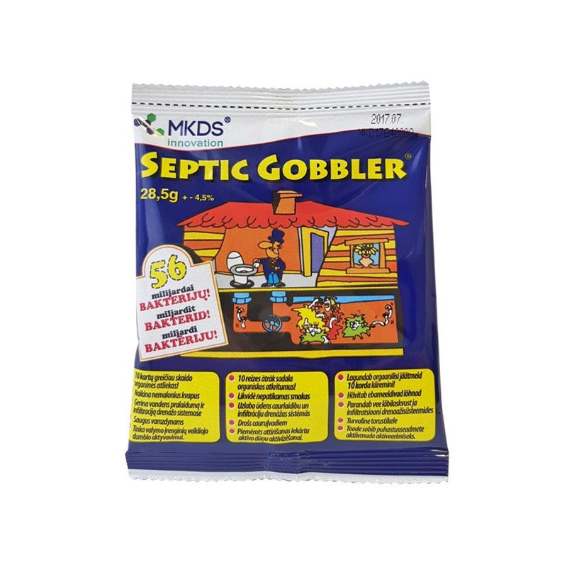 Mikroorganizamai kanalizacijos valymui SEPTIC GOBBLER, 28,5g