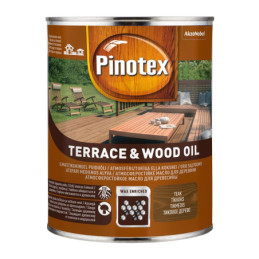 Alyva Pinotex Wood Oil, tikmedžio spalvos, 1 l