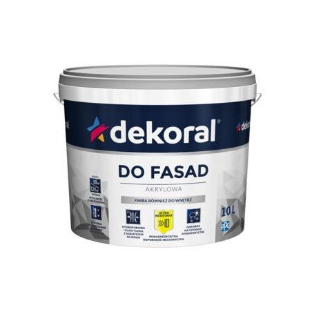 Fasado dažai Dekoral Polinit, balti, 1 l