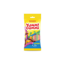 Želiniai saldainiai ROSHEN YUMMI GUMMI SOUR STICKS, 70 g