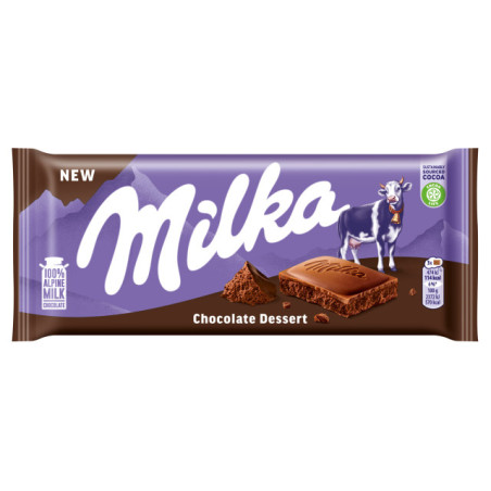 Pieninis šokoladas MILKA su puriu kakaviniu įdaru, 100 g