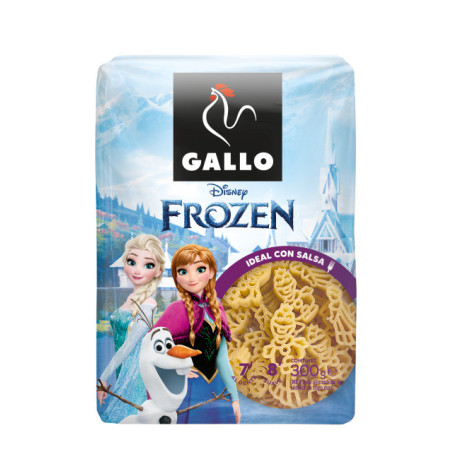 Kietųjų kviečių makaronai GALLO DISNEY FROZEN, 300 g