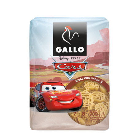 Kietųjų kviečių makaronai GALLO DISNEY CARS, 300 g