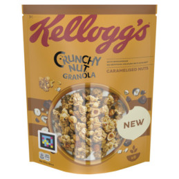 Dribsniai KELLOGGS CRUNCHY NUT GRANOLA su kar. rieš., 380 g