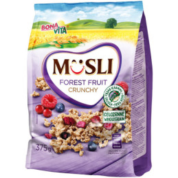 MUESLI Kepini javainiai su miško uogomis, 375 g