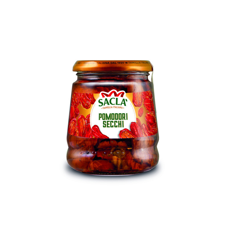 Saulėje džiovinti pomidorai SACLA, aliejuje, 280 g