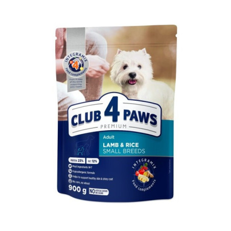 Sausas ėdalas šunims CLUB 4 PAWS ėrienos sk., 900 g