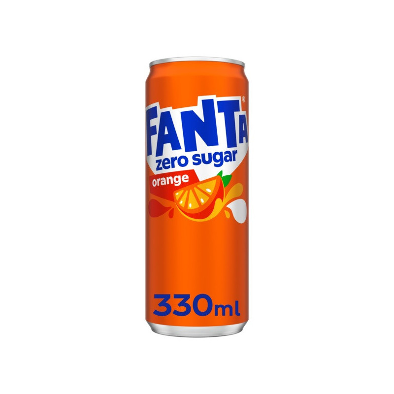 Gazuotas gaivusis gėrimas FANTA ORANGE ZERO, 330 ml