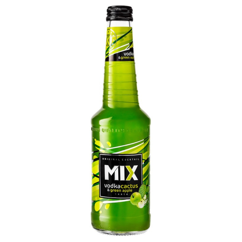 Alkoholinis kokteilis MIX CACTUS & GREEN APPLE, 4 %, 330 ml