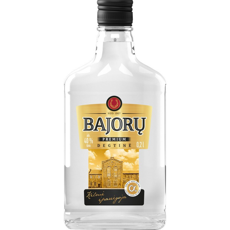 Degtinė BAJORŲ PREMIUM, 40 %, 0.2 l