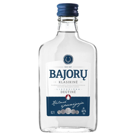 BAJORŲ KLASIKINĖ degtinė, 40 %, 0.2 l