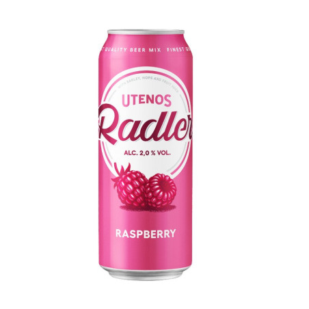 Alaus kokteilis RADLER, RASPBERRY, 2 %, 0.5 l, sk.