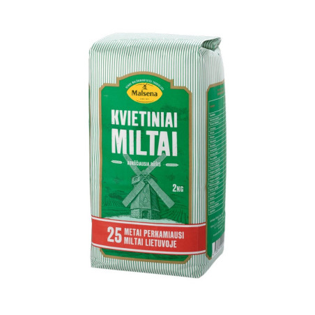 Kvietiniai miltai MALSENA, a. r., 550D, 2 kg