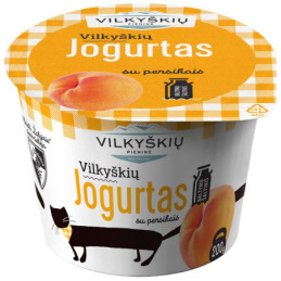 Jogurtas su persikais, VILKYŠKIŲ, 3.5 %, 200 g