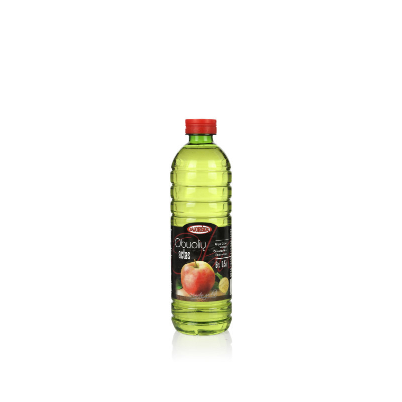 Obuolių actas, 6%, plast., 500 ml