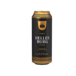 Alus HELLES BURG LAGER šviesusis, 5 %, 500 ml