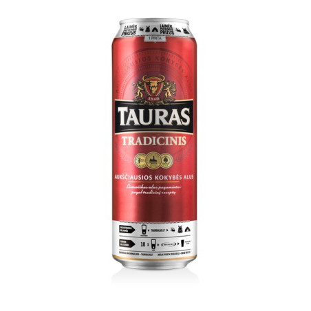 Alus TAURAS, TRADICINIS, 6 %, 0.568 l