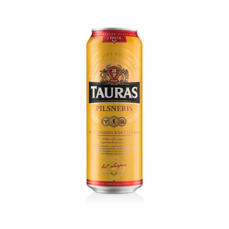 Alus TAURAS, PILSNERIS, 4.6 %, 0.568 l