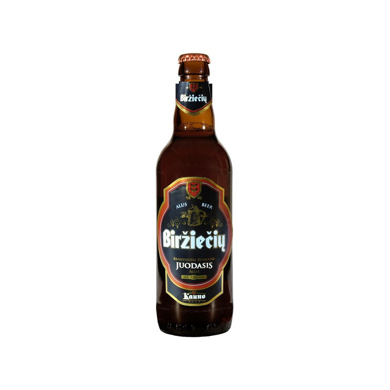 Alus BIRŽIEČIŲ, Juodasis, 7.5 %, 0.5 l