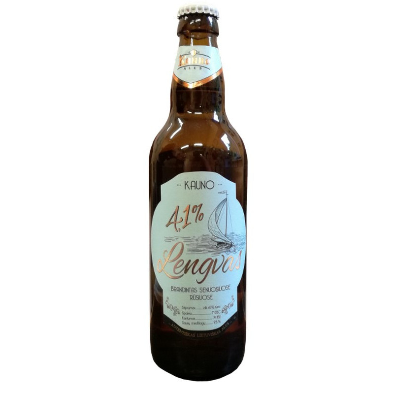 Alus KAUNO LENGVAS, 4,1 %, 500 ml