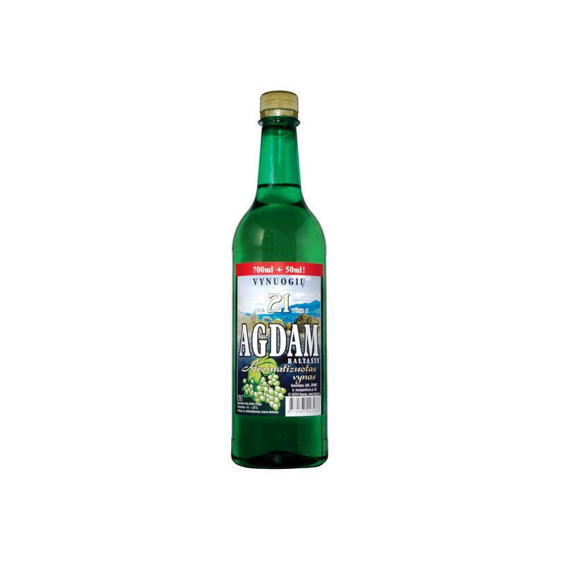 Arom. vynas AGDAM, baltas, 21 %, 0.75 l