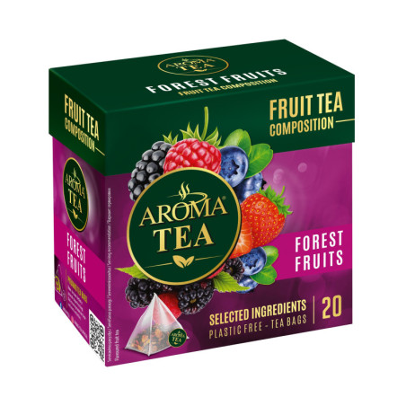 Vaisinė arbata AROMA TEA miško uogų sk., 40 g