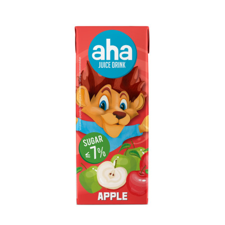 Obuolių sulčių gėrimas APPLE AHA, 200 ml