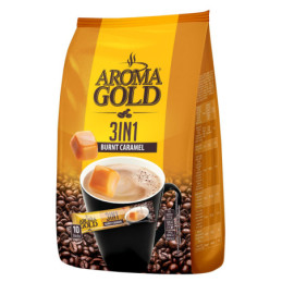 Kavos gėrimas skrudintos karamelės sk., AROMA GOLD 3 in 1, 170 g