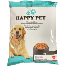 Sausas šunų ėdalas HAPPY PET, 3 kg