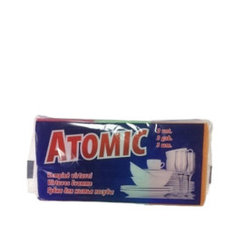 Virtuvės kempinės ATOMIC, 3 vnt