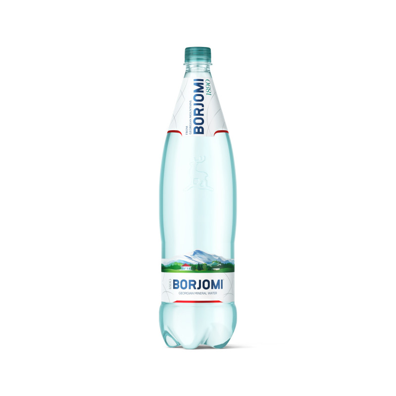 Natūralus mineralinis vanduo BORJOMI gazuotas, 1.25 l