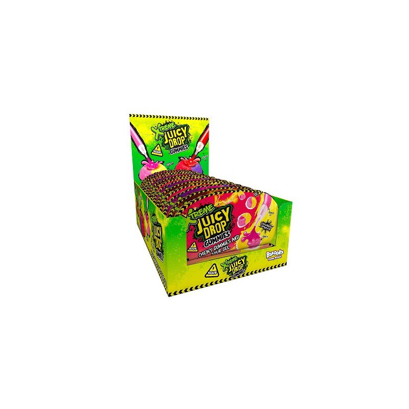 Kramt. saldainiai BAZOOKA JUICY DROP GUMMIES XTREME, 57 g