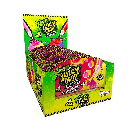 Kramt. saldainiai BAZOOKA JUICY DROP GUMMIES XTREME, 57 g