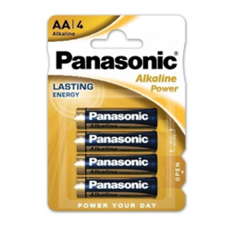 Baterija PANASONIC ALKALINE, LR6, AA, 4BP, 1 vnt