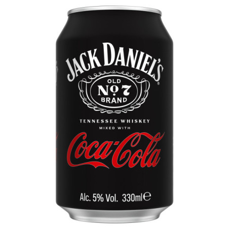 Alk. kokt. JACK DANIELS ir COCA COLA, 5 %, 330 ml