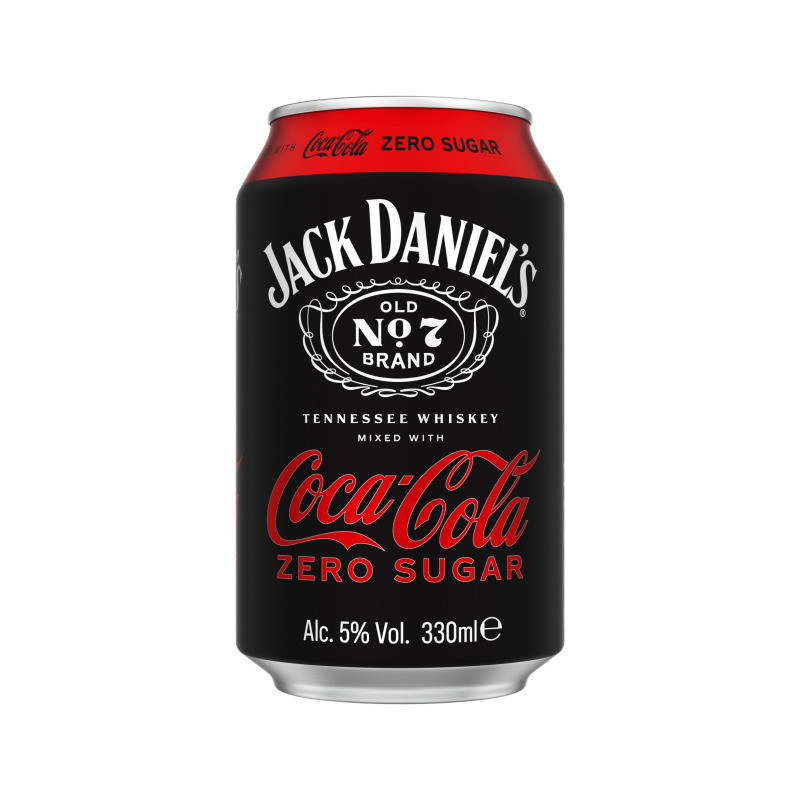 Alk. kokt. JACK DANIELS ir COCA COLA ZERO, 5 %, 330 ml