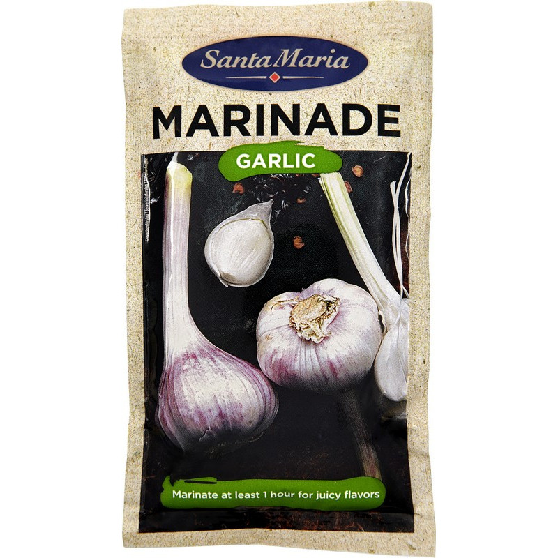 Česnakinis mėsos ir vištienos marinatas SANTA MARIA BBQ, 75 g