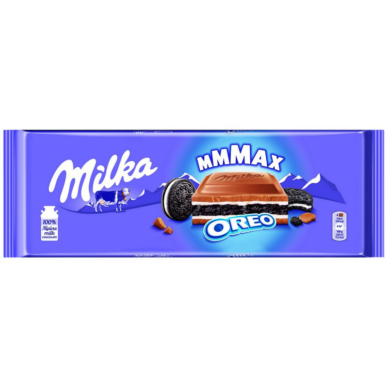 Pieninis šokoladas MILKA OREO, 300 g