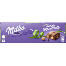 Šokoladas MILKA WHOLE NUTS, 250 g