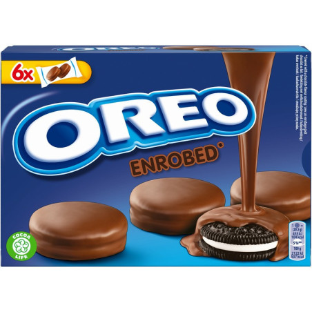 Sausainiai OREO, su pieninio šokolado glaistu, 246 g