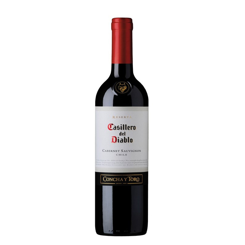 Vynas CASILLERO DEL DIABLO CAB. SAUVIGNON, 13,5%, raud., sausas, 0,75l